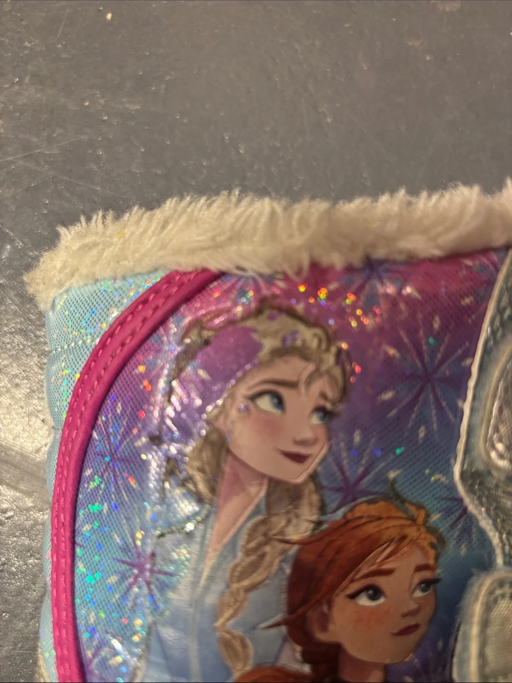 Girls' Snow Boots with Frozen 2 Characters - Blue & Pink